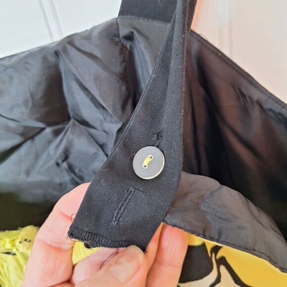 Cato Woman 18W Smocked Back A Line Sun Dress Black Yellow Floral‎ Straps Summer - Picture 4 of 8